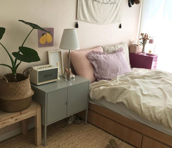 心ときめく淡い色。パステルカラーを取り入れたお部屋