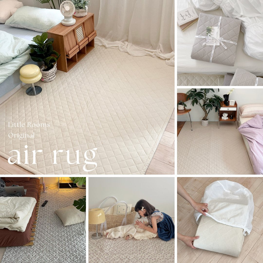 洗えて軽くてずれにくいラグ air rug