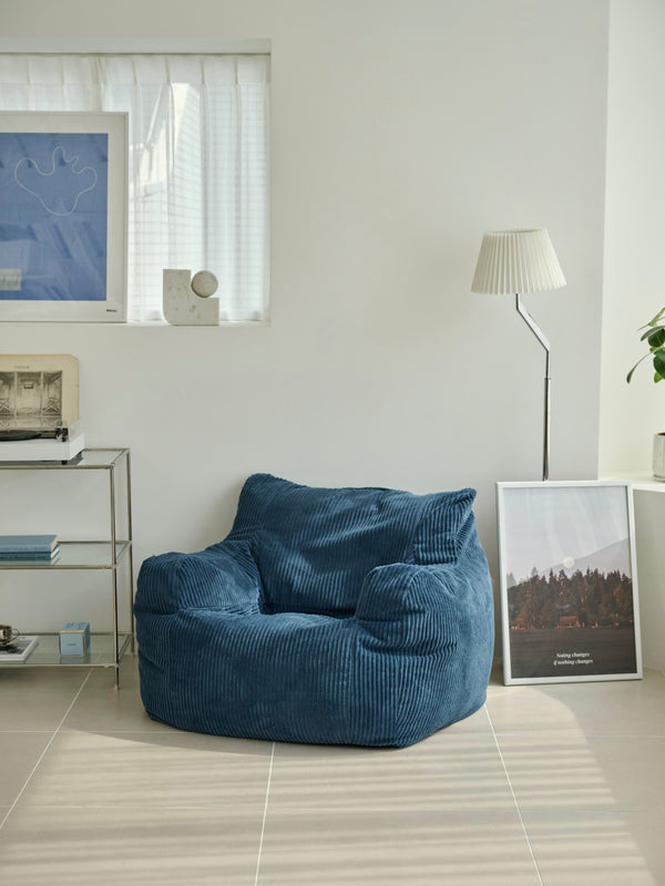 LOOSY 1人掛けビーズソファ Navy