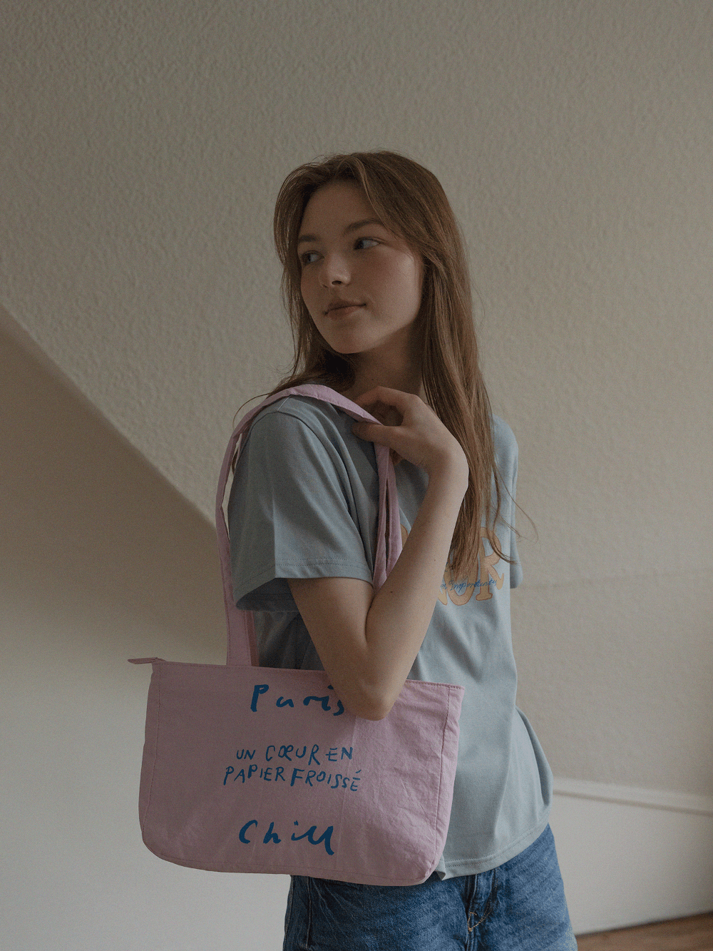 BR - 6696 - HOTEL PARIS CHILL - HOTEL PARIS CHILL ミニトートバッグ|Paper Heart Puffer Bag