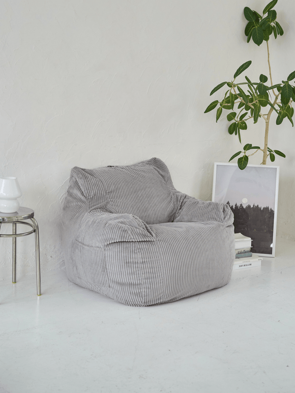 LOOSY 1人掛けビーズソファ Gray