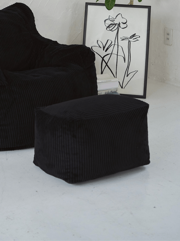 LOOSY ビーズオットマン Black