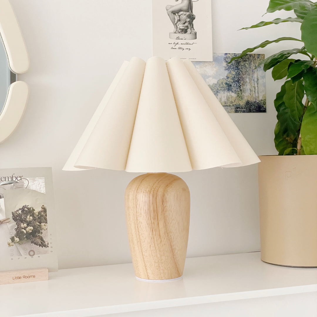 ヴィンテージプリーツシェードランプ