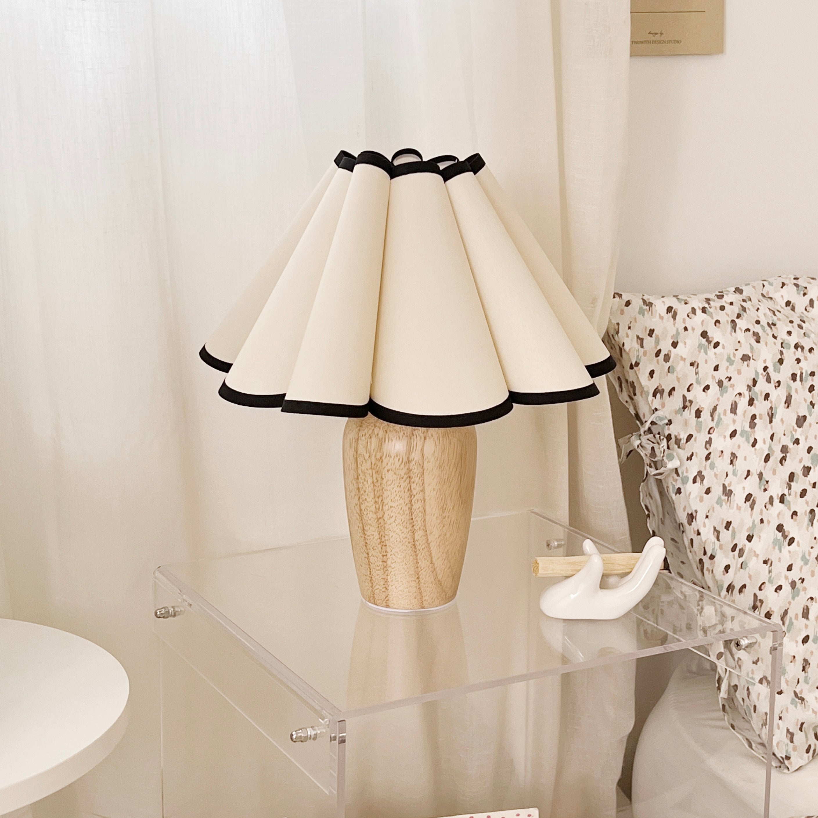 ヴィンテージプリーツシェードランプ