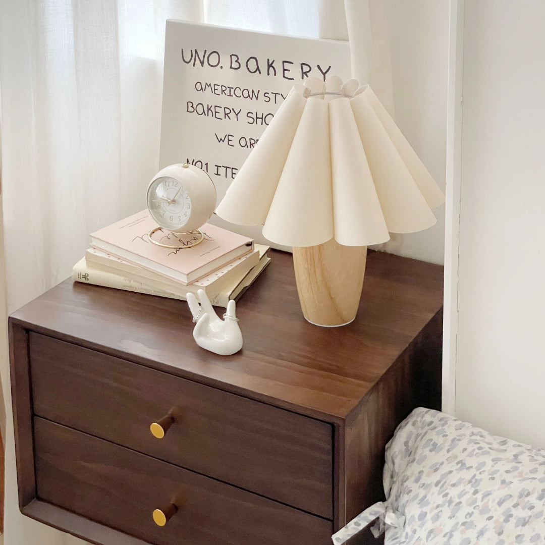 ヴィンテージプリーツシェードランプ