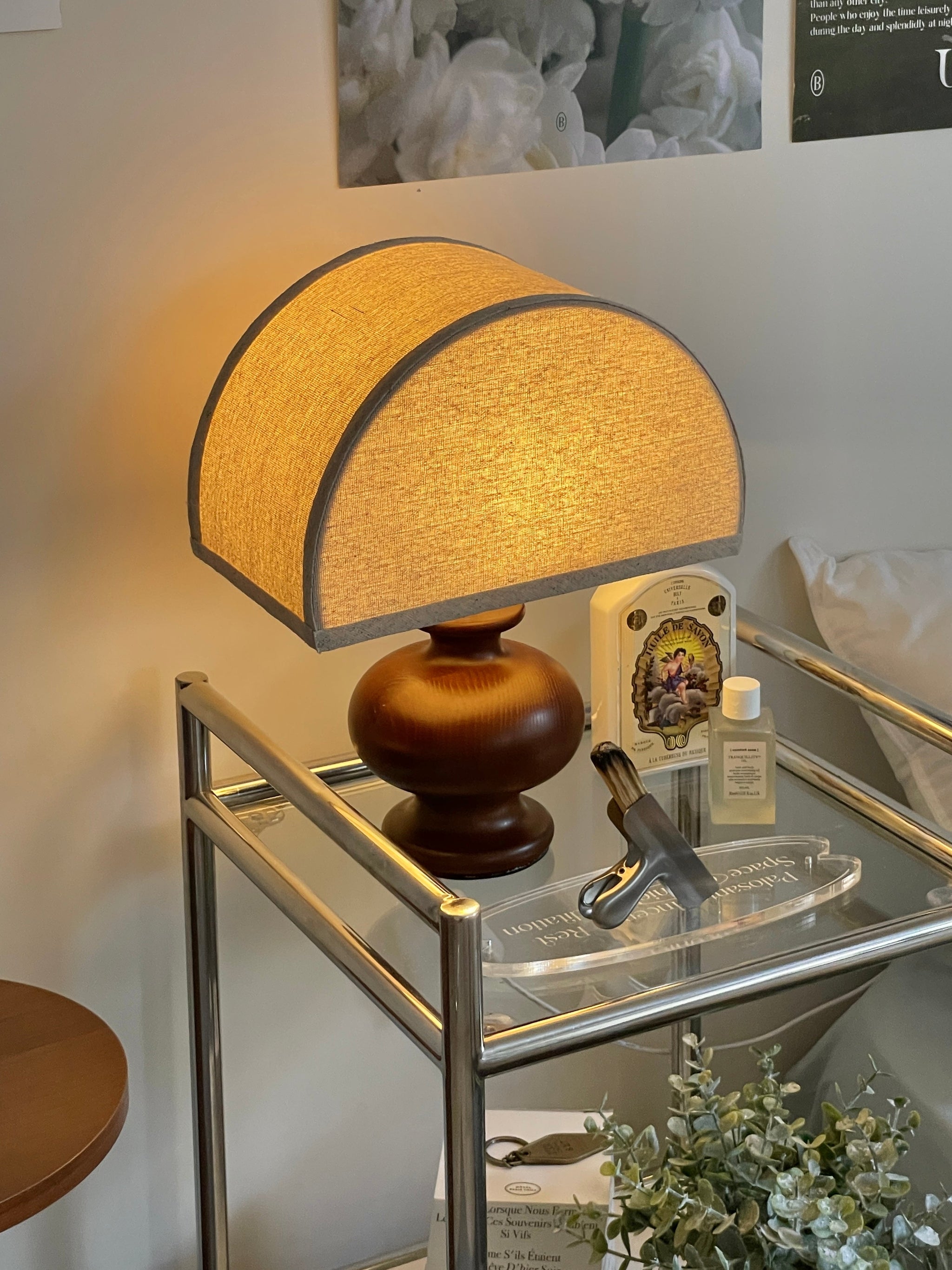 AL-3674-Little Rooms select-mok テーブルランプ|half moon