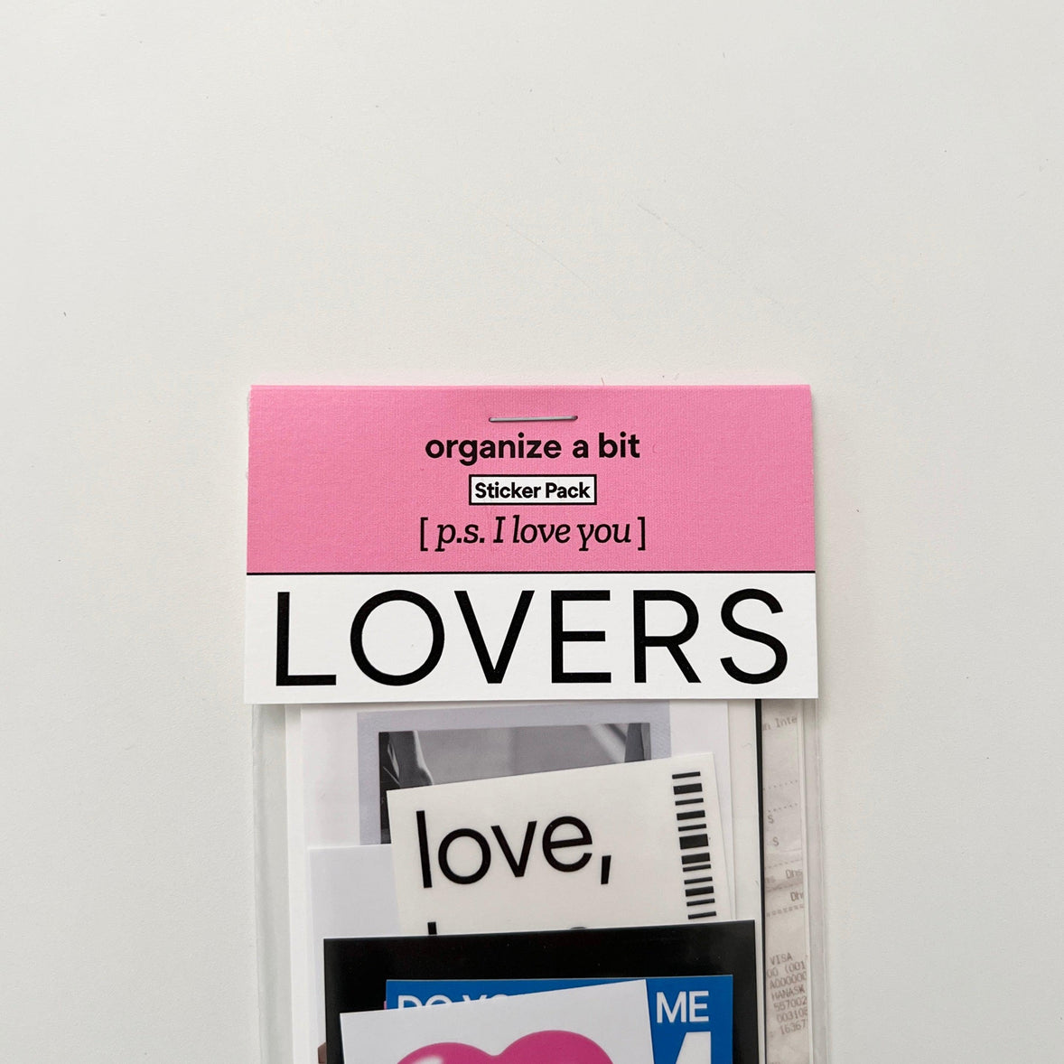 BR-1968-Organize a bit-Organize a bit ステッカーセット｜lovers sticker pack