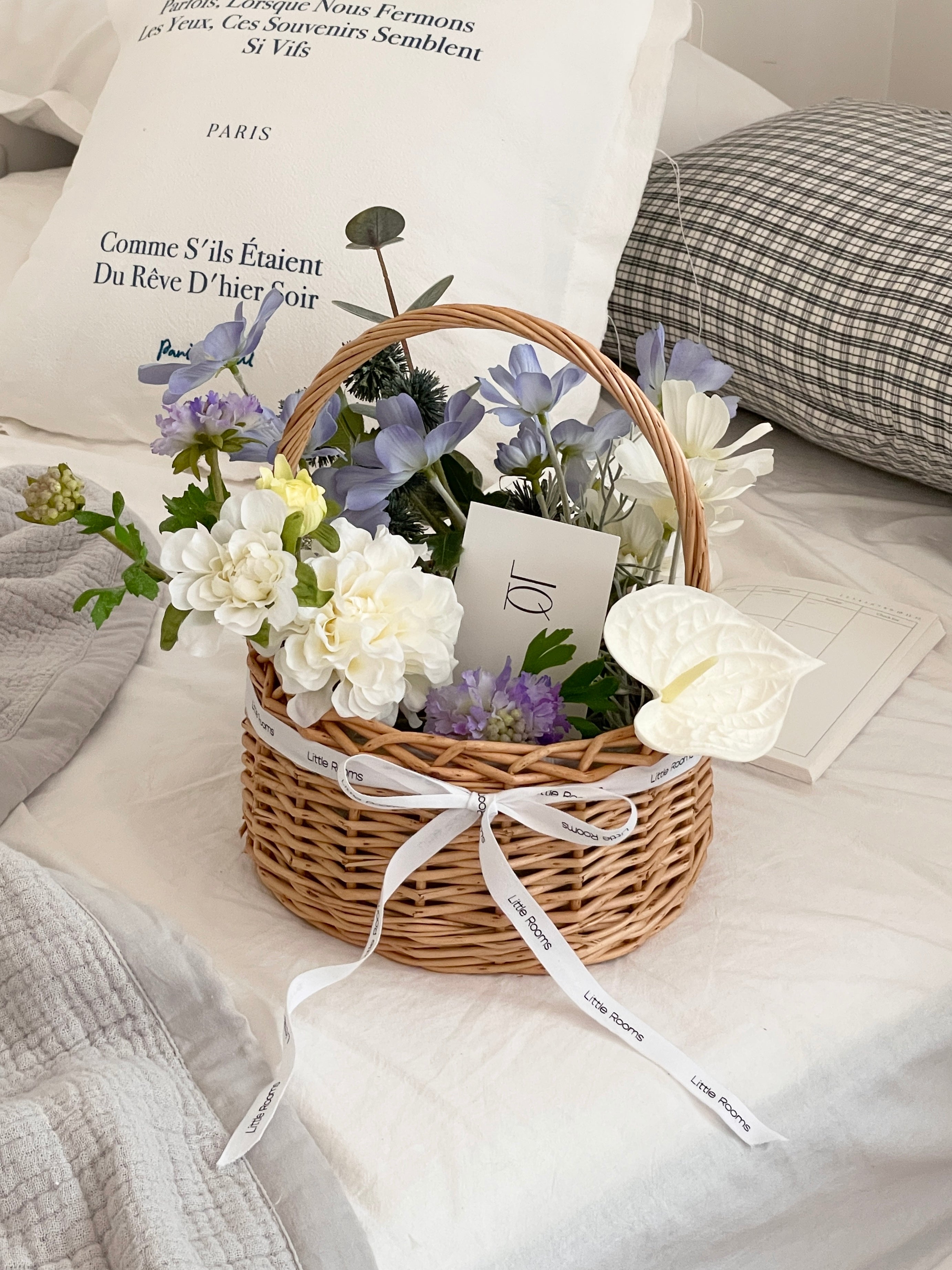 AL-4134-Little Rooms-造花のバスケット|blue