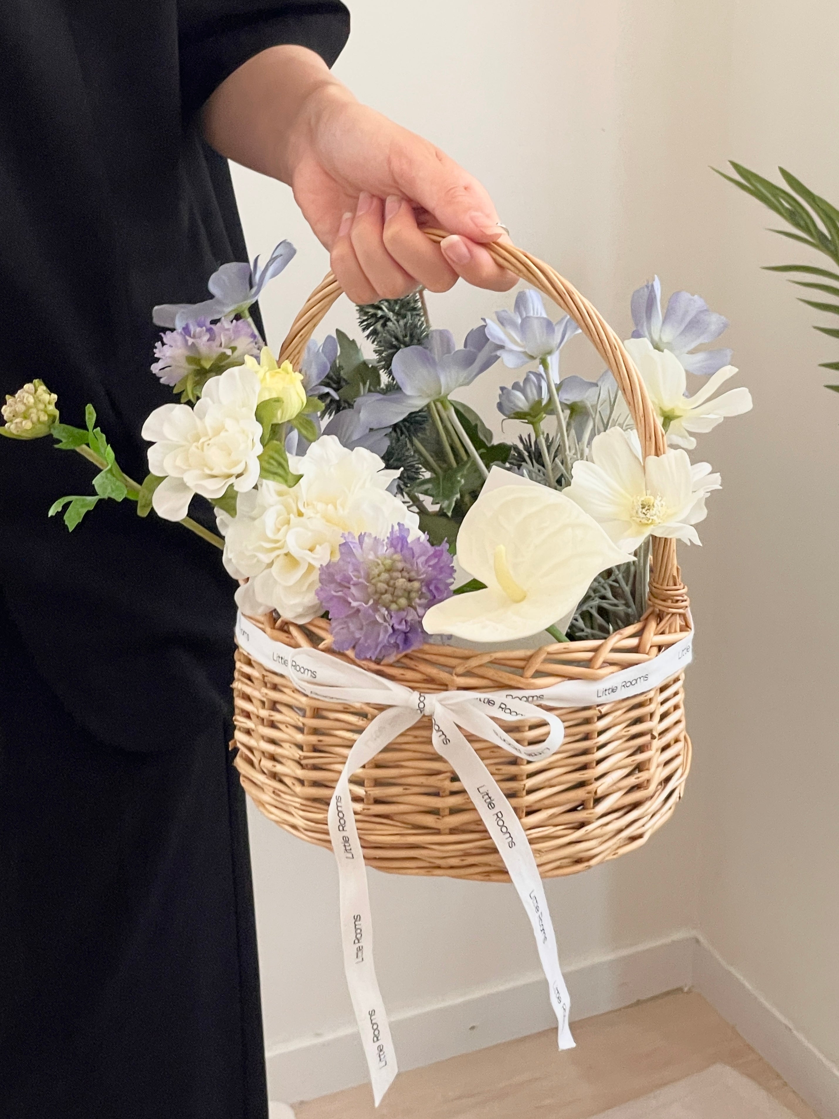 AL-4134-Little Rooms-造花のバスケット|blue