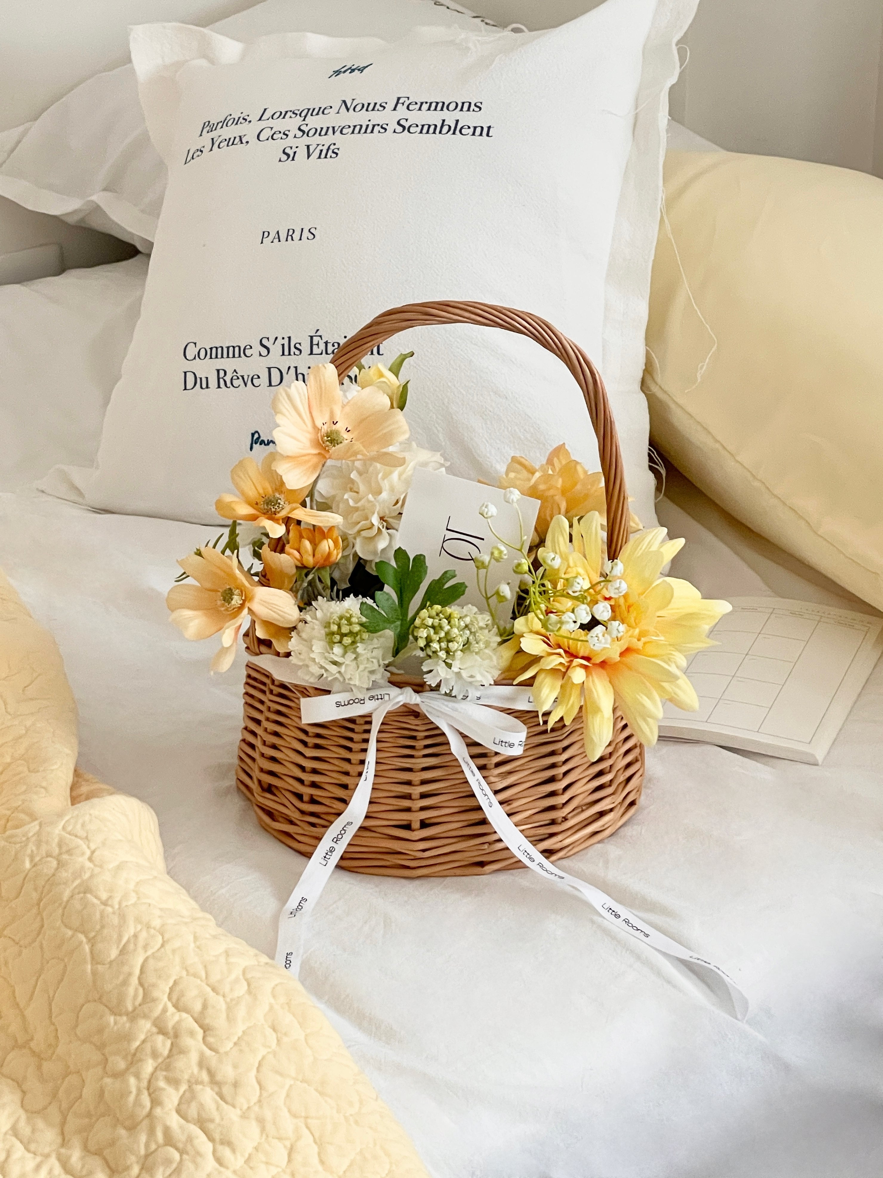 AL-4135-Little Rooms-造花のバスケット|orange