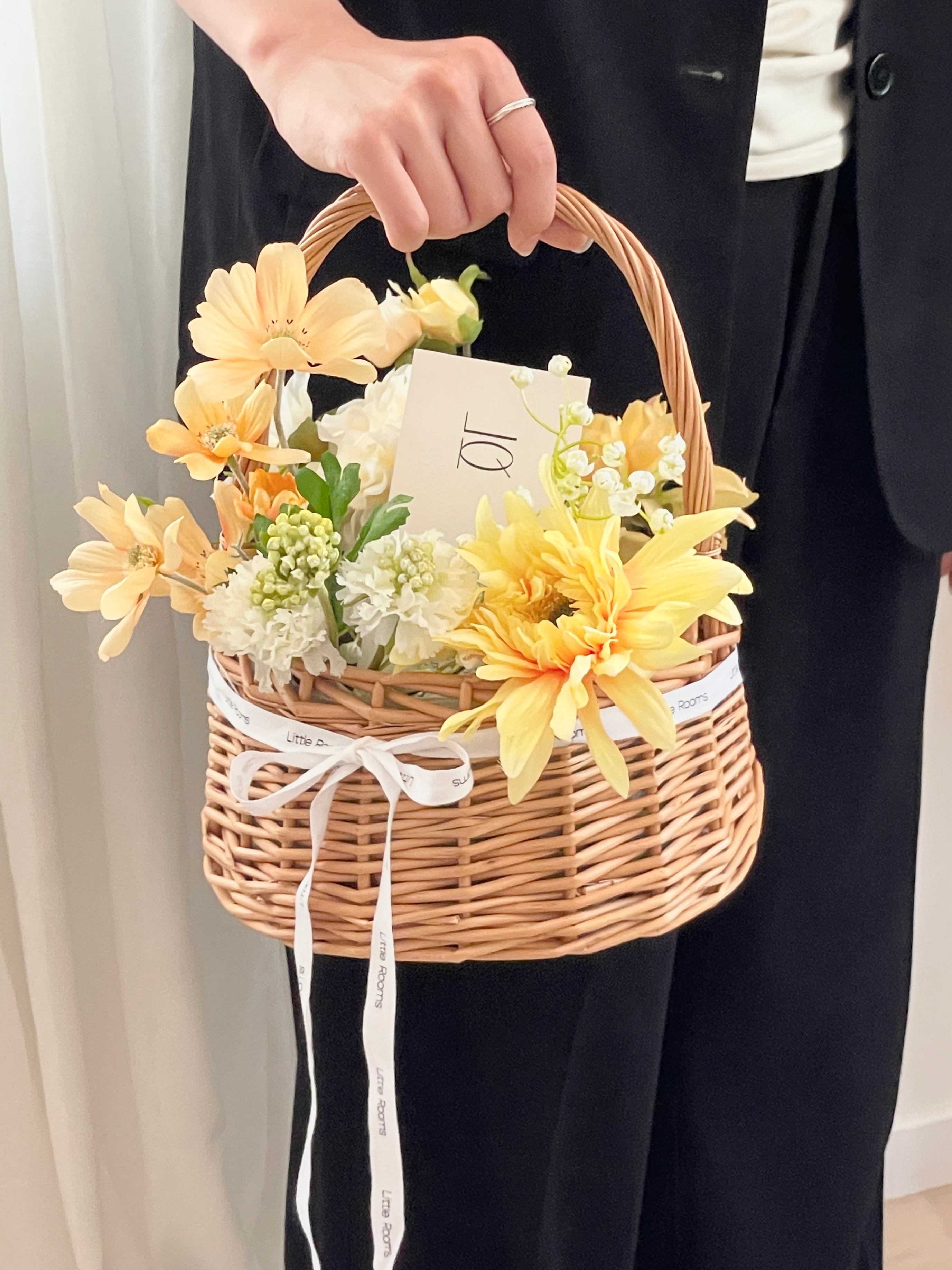 AL-4135-Little Rooms-造花のバスケット|orange