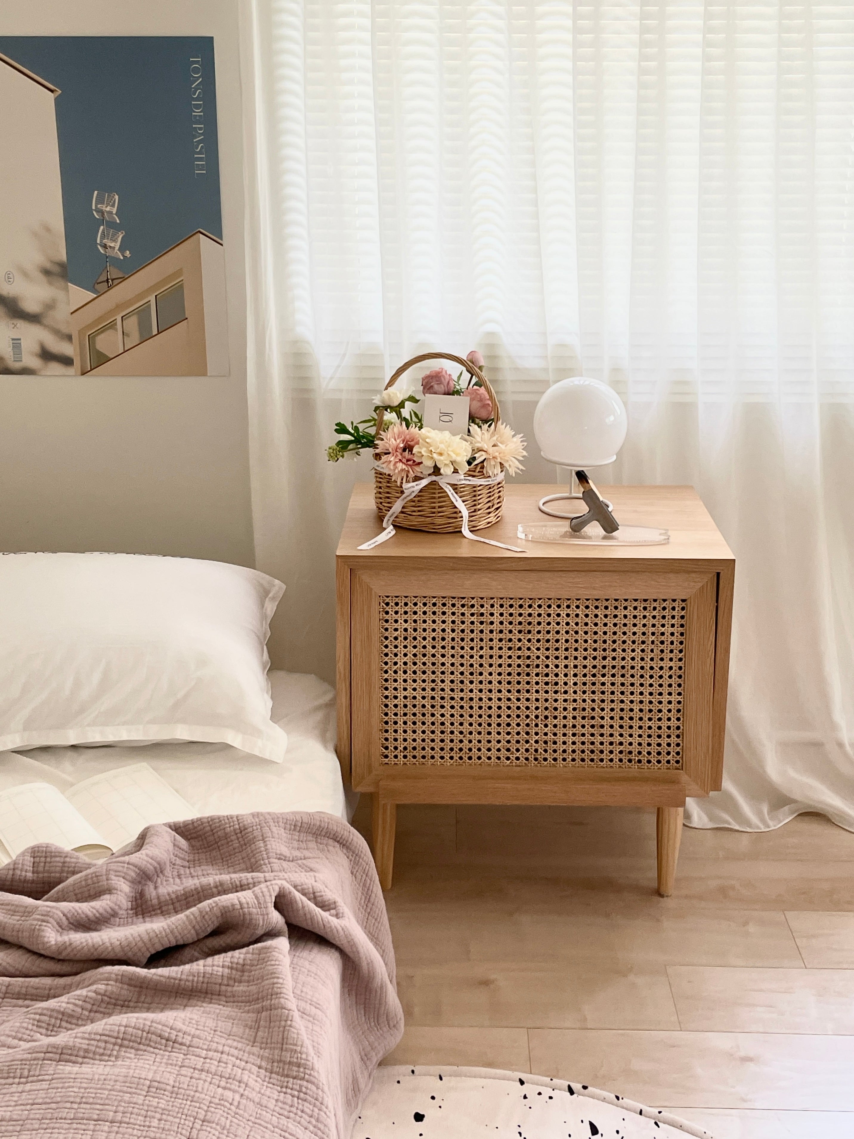 AL-4136-Little Rooms-造花のバスケット|pink