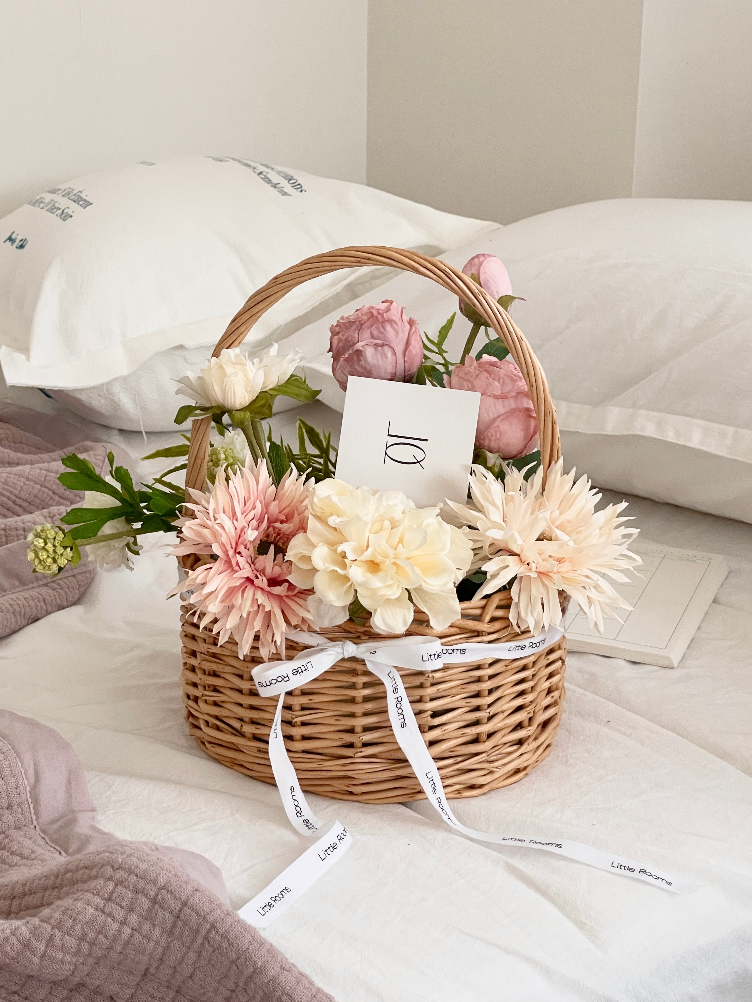 AL-4136-Little Rooms-造花のバスケット|pink