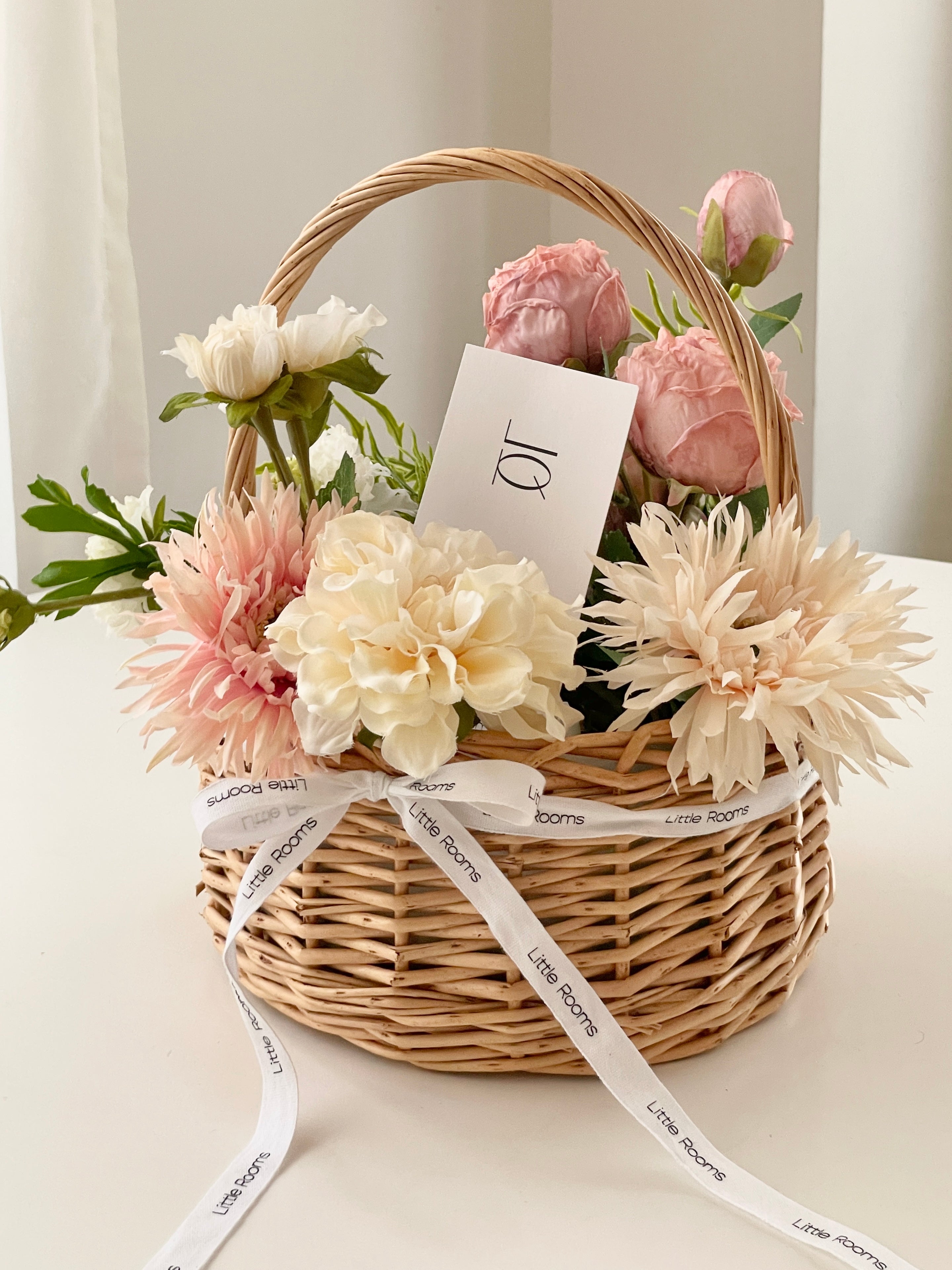 AL-4136-Little Rooms-造花のバスケット|pink