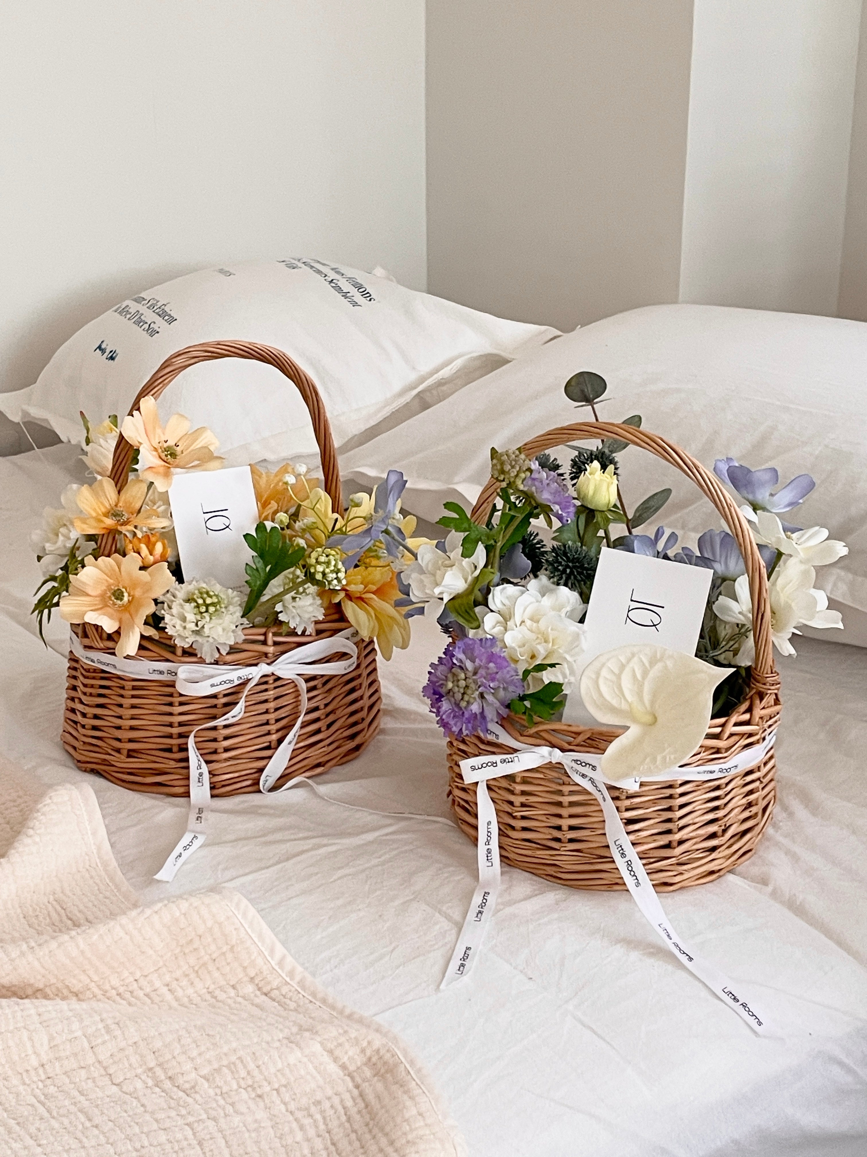 AL-4134-Little Rooms-造花のバスケット|blue