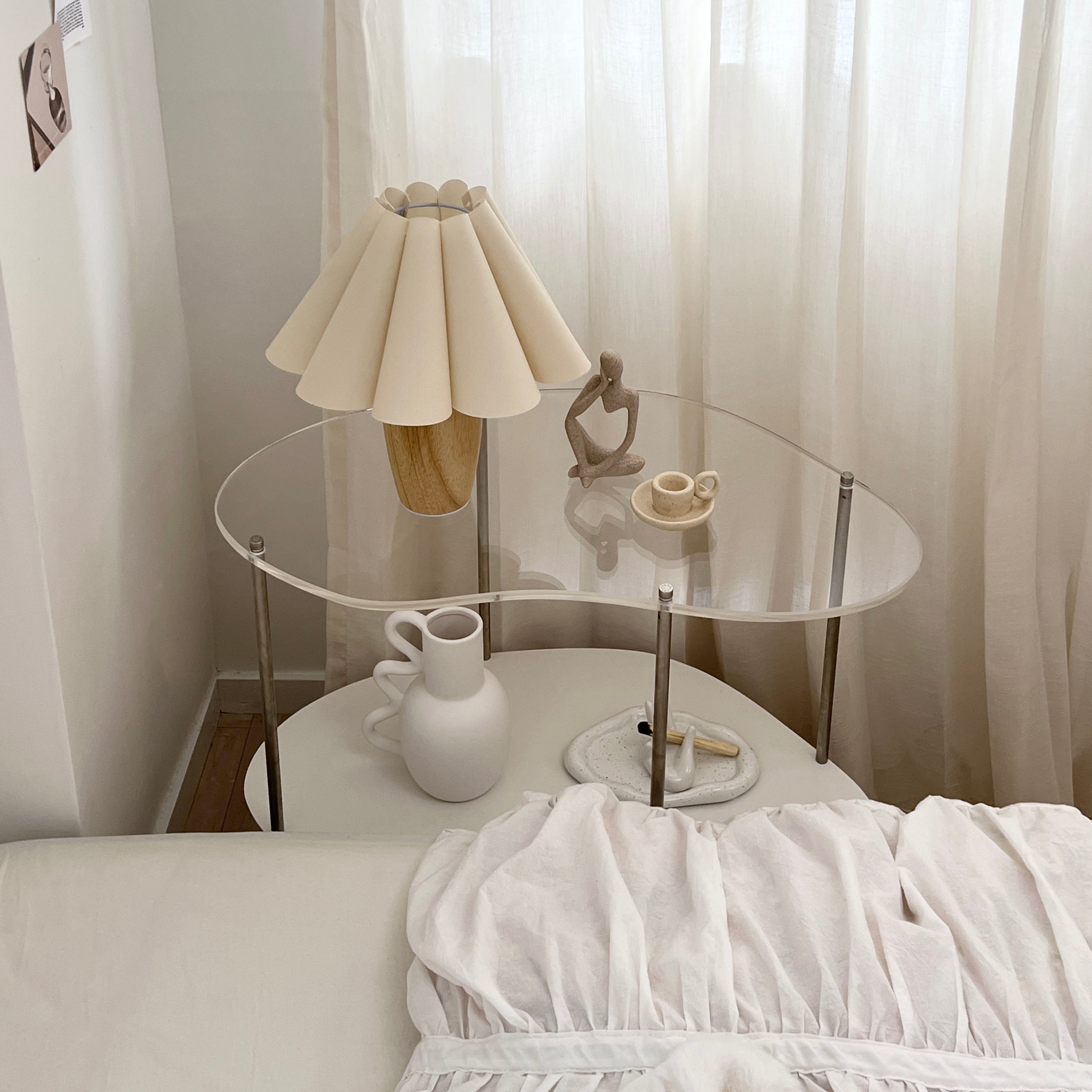 ヴィンテージプリーツシェードランプ