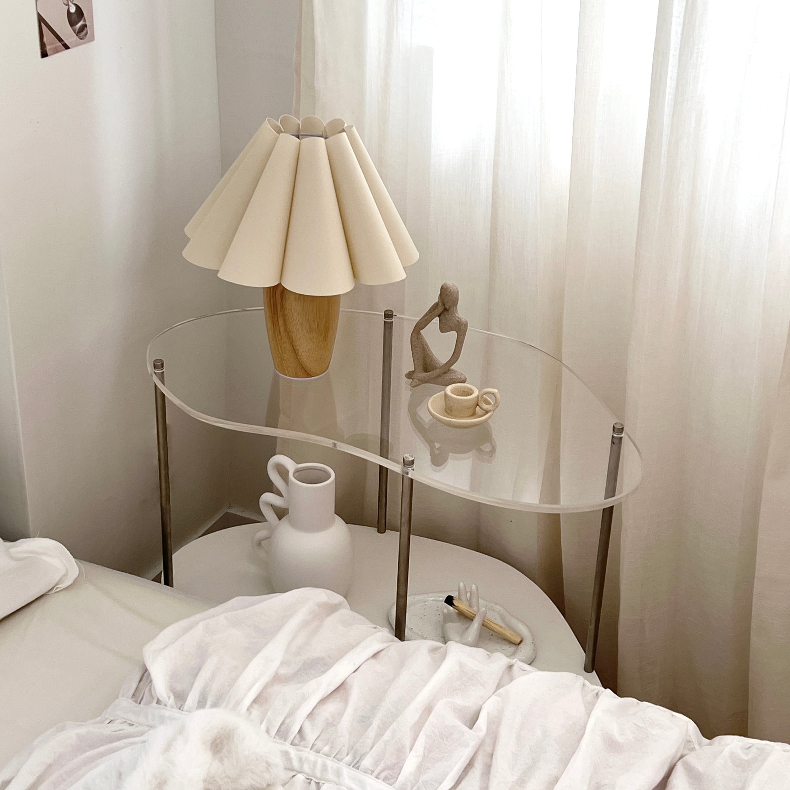 ヴィンテージプリーツシェードランプ