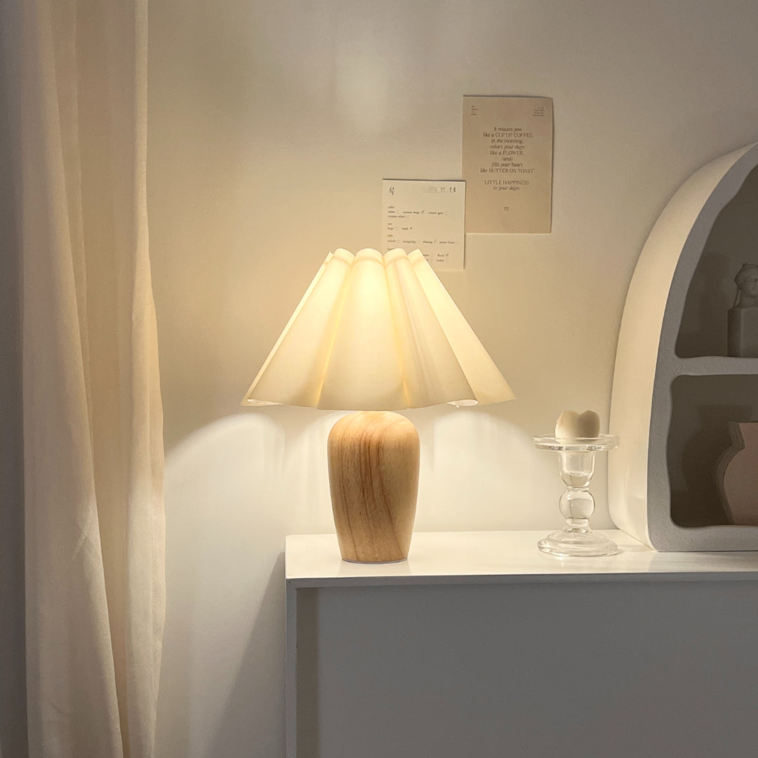 ヴィンテージプリーツシェードランプ