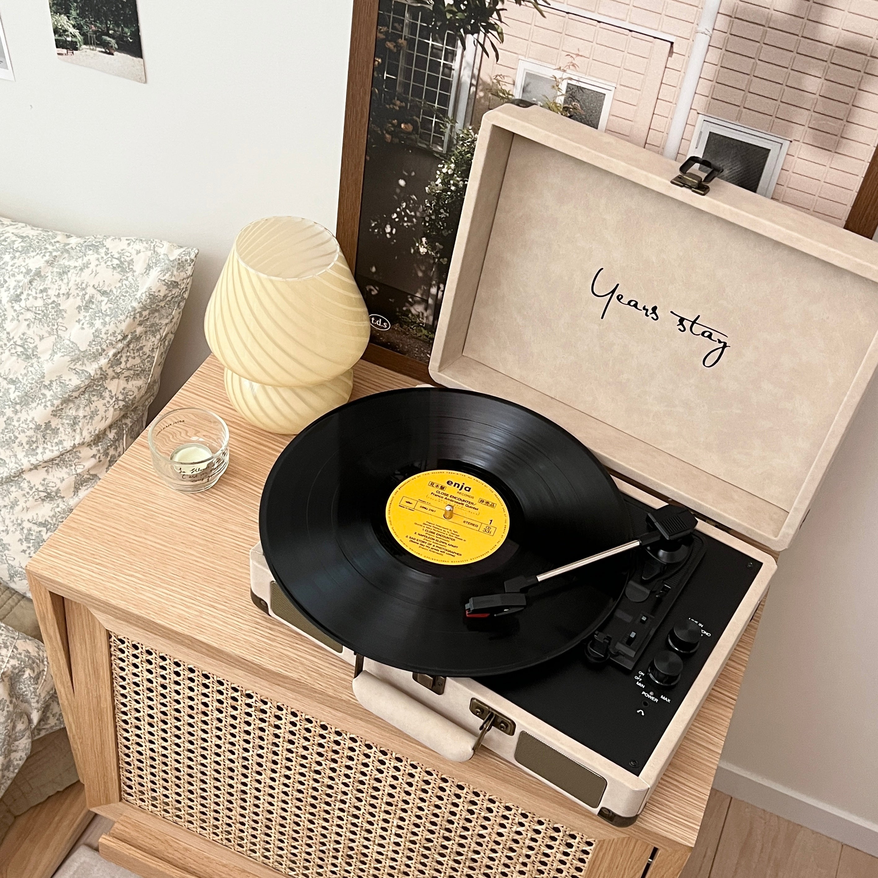 AL-2809-Little Rooms select-ヴィンテージレコードプレーヤー bluetoothスピーカー搭載