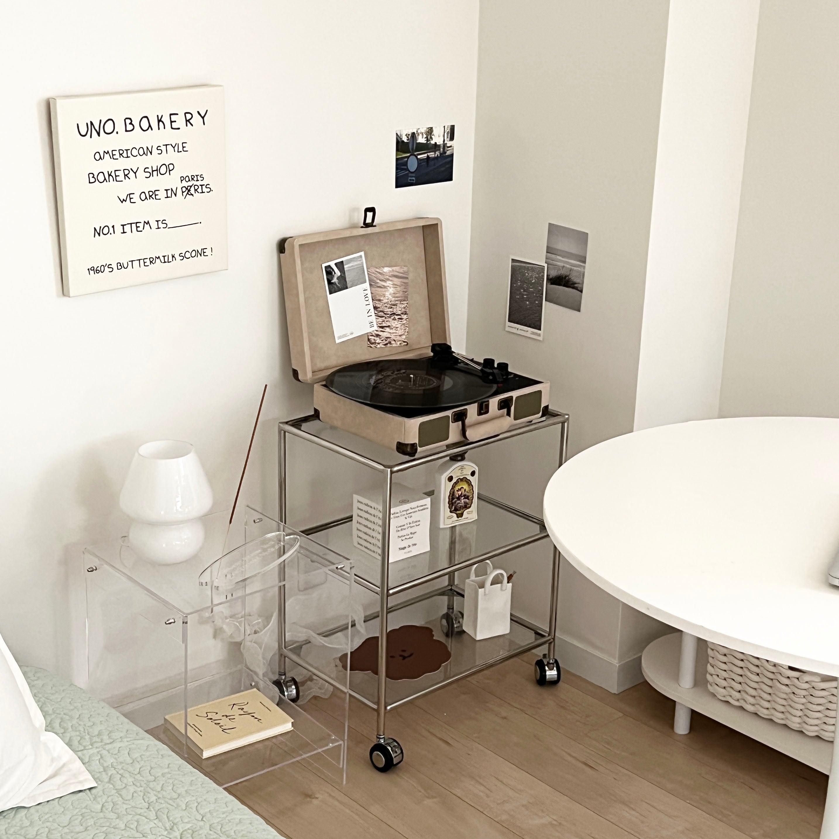 AL-2809-Little Rooms select-ヴィンテージレコードプレーヤー bluetoothスピーカー搭載