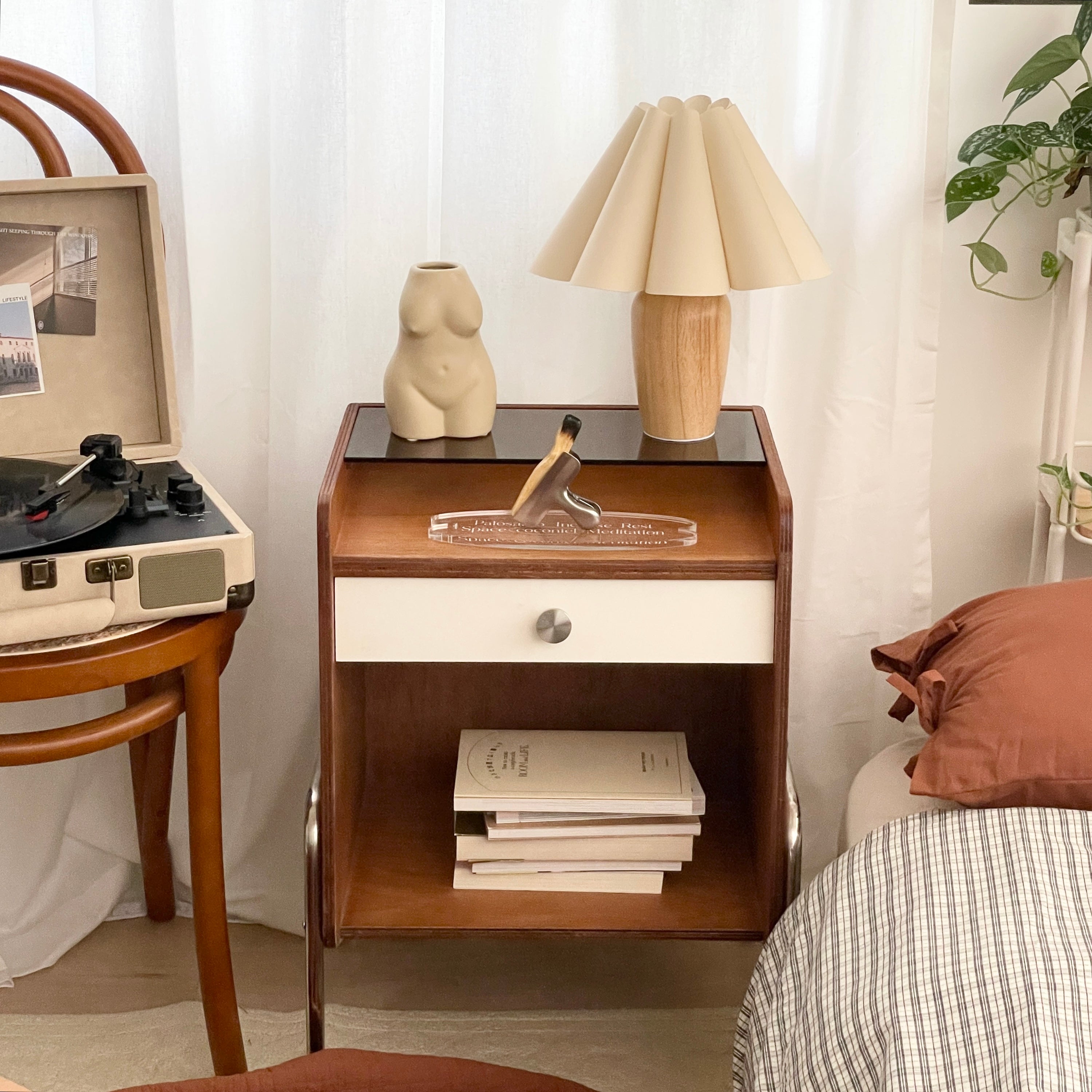 ヴィンテージプリーツシェードランプ