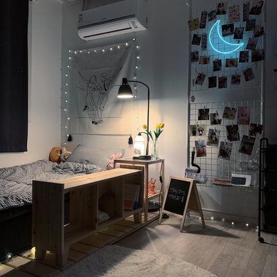 ついつい夜更かししたくなる。カタチもかわいいライトのあるお部屋