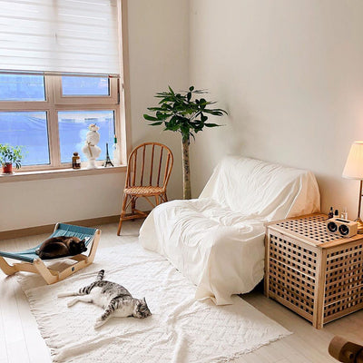 1枚かぶせるだけでグッとおしゃれに◎こだわりのソファカバー