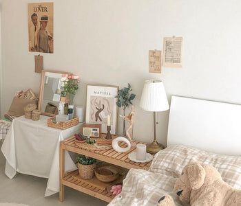 収納にもディスプレイにも◎IKEAの“ベンチ”でナチュラルなお部屋に。