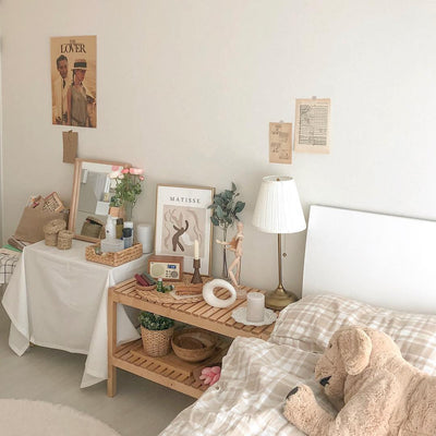 収納にもディスプレイにも◎IKEAの“ベンチ”でナチュラルなお部屋に。