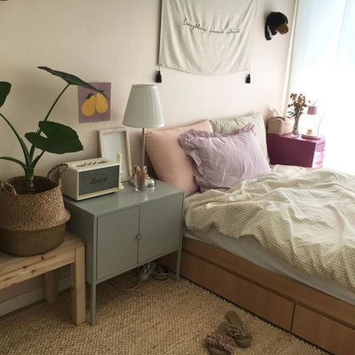 心ときめく淡い色。パステルカラーを取り入れたお部屋