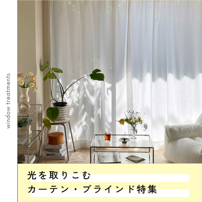 光を取りこむカーテン・ブラインド