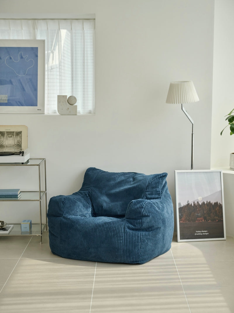LOOSY 1人掛けビーズソファ Navy