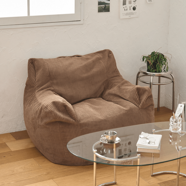 LOOSY 1人掛けビーズソファ Brown
