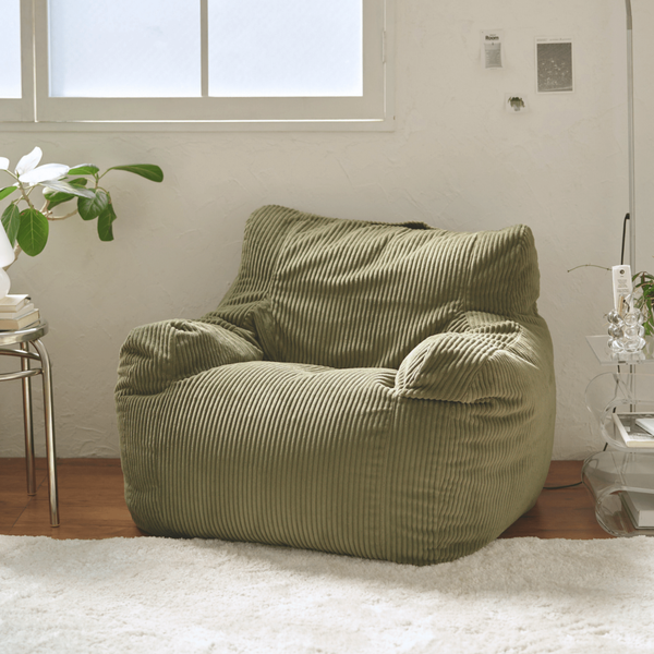 LOOSY 1人掛けビーズソファ Olive