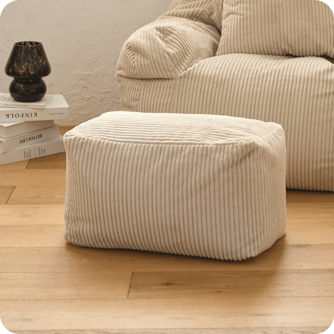 LOOSY ビーズオットマン Beige|スツール おしゃれ 一人暮らし 二人 LOOSY ビーズオットマン Beige|スツール おしゃれ 一人暮らし 二人