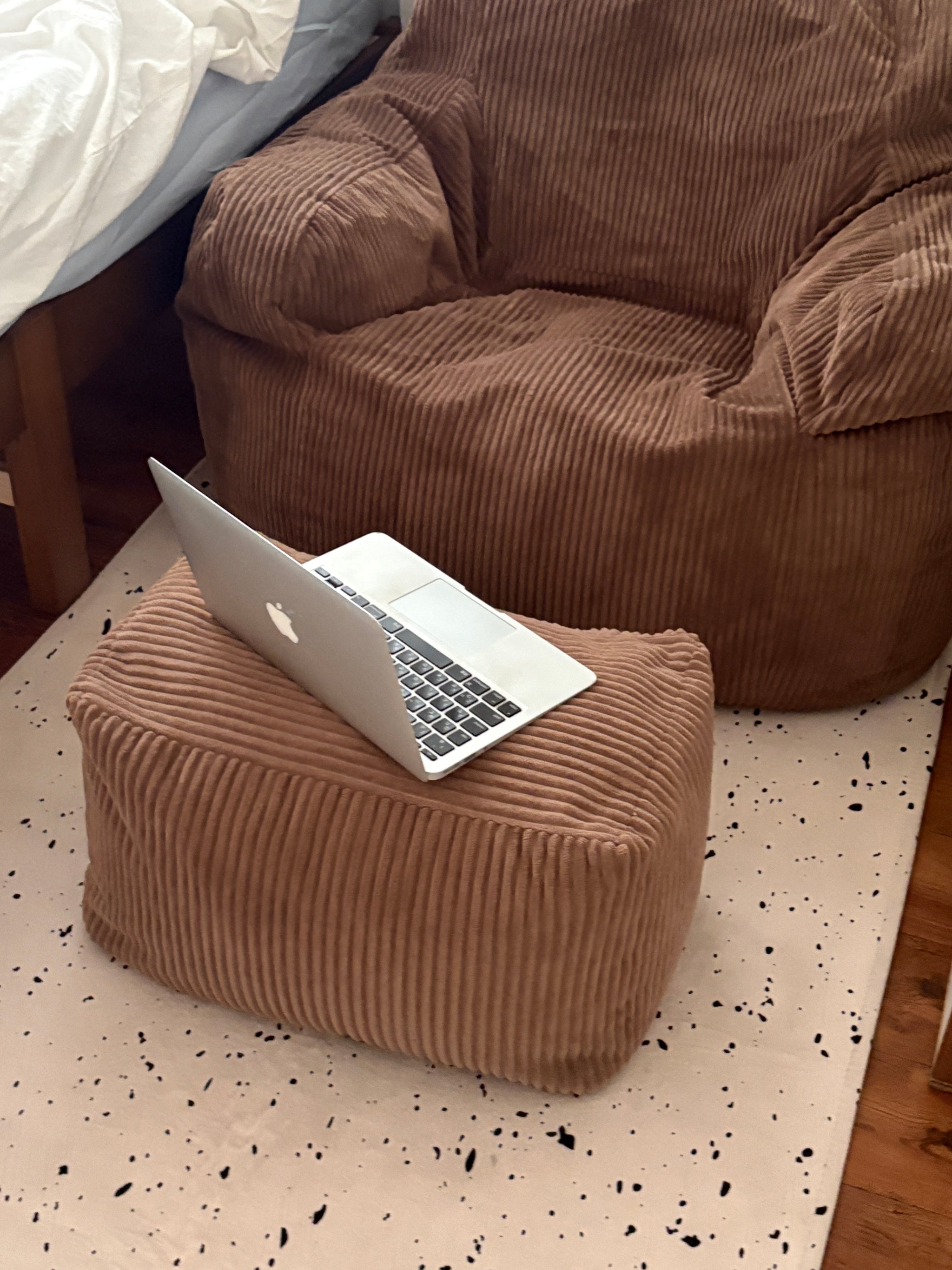 LOOSY ビーズオットマン 付替カバー Brown