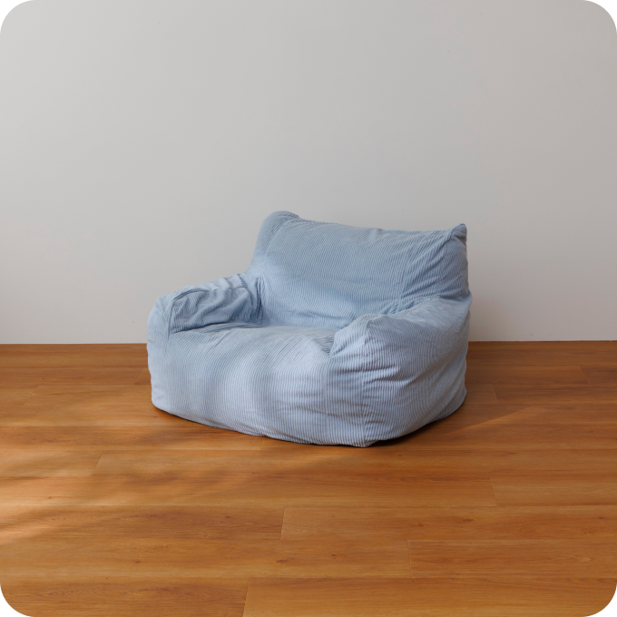 公式】LOOSY 1人掛けビーズソファ ミニ Powder Blue|1人用ソファ 公式】LOOSY 1人掛けビーズソファ ミニ Powder Blue|1人用ソファ