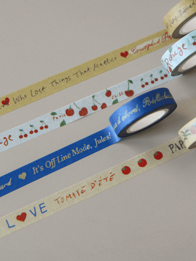 BR - 6688 - HOTEL PARIS CHILL - HOTEL PARIS CHILL マスキングテープ｜Paper Heart Masking Tape