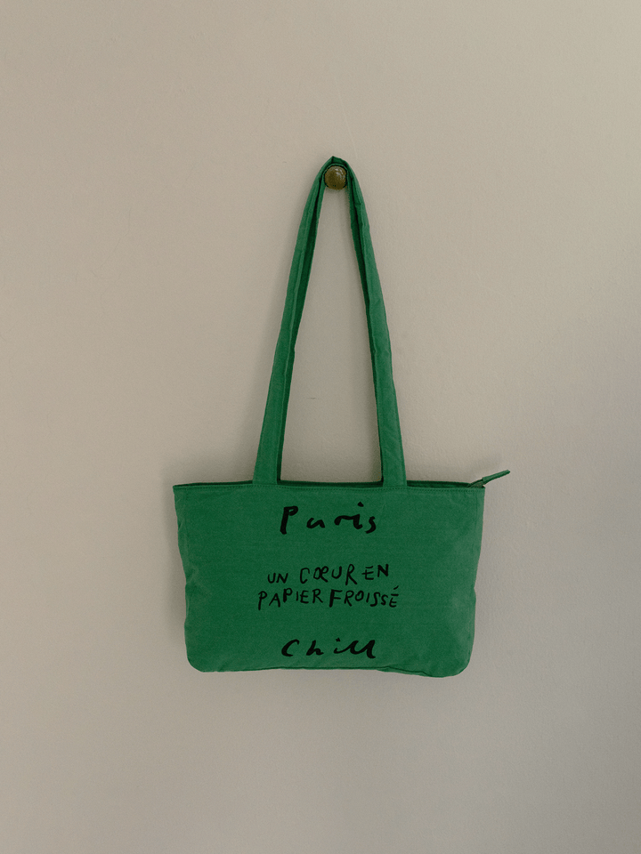 HOTEL PARIS CHILL ミニトートバッグ|Paper Heart Puffer Bag HOTEL PARIS CHILL ミニトートバッグ|Paper Heart Puffer Bag