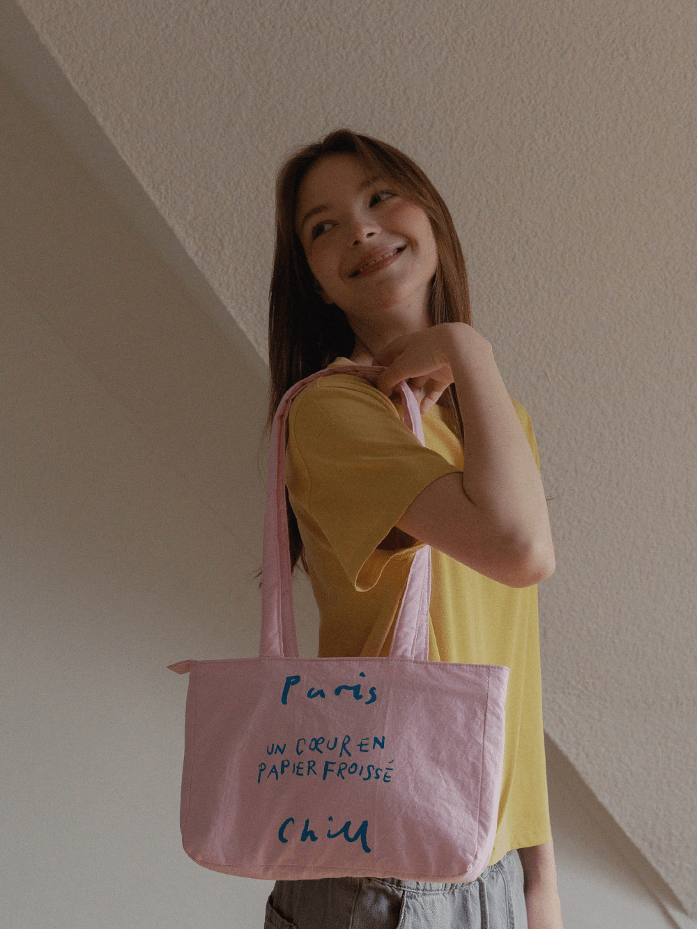 HOTEL PARIS CHILL ミニトートバッグ｜Paper Heart Puffer Bag