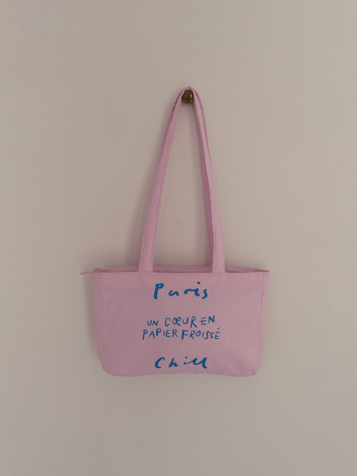 【HOTEL PARIS CHILL】Paper Heart Puffer Bag☆送料関税込 HOTEL PARIS CHILL ミニトートバッグ｜Paper Heart Puffer Bag