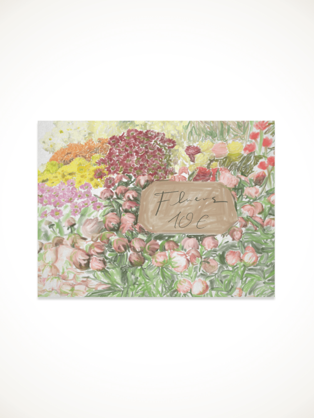 BR - 6706 - HOTEL PARIS CHILL - HOTEL PARIS CHILL ポストカード｜Flower Shop in My Neighborhood Postcard