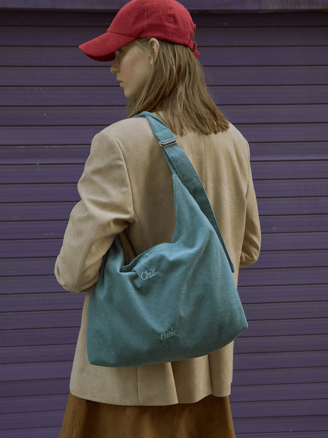BR - 8173 - HOTEL PARIS CHILL - HOTEL PARIS CHILL トートバッグ｜Easy - Peasy Corduroy Bag