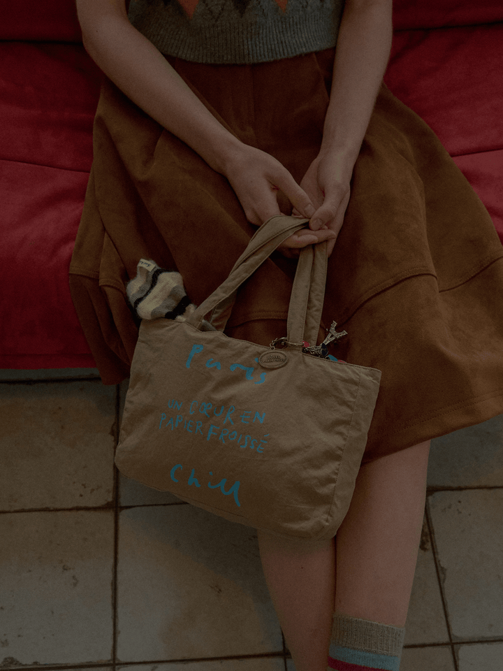 HOTEL PARIS CHILL トートバッグ｜Paper Heart Puffer Tote Bag