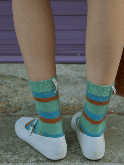 BR - 8183 - HOTEL PARIS CHILL - HOTEL PARIS CHILL ソックス｜Retro Striped Socks