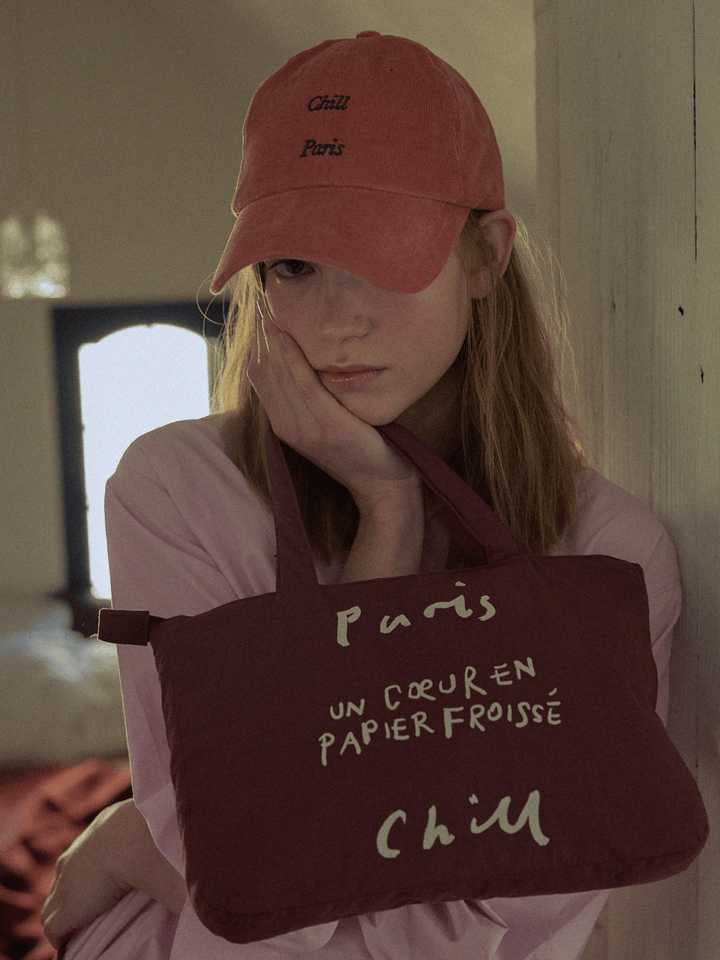 HOTEL PARIS CHILL トートバッグ｜Paper Heart Puffer Tote Bag