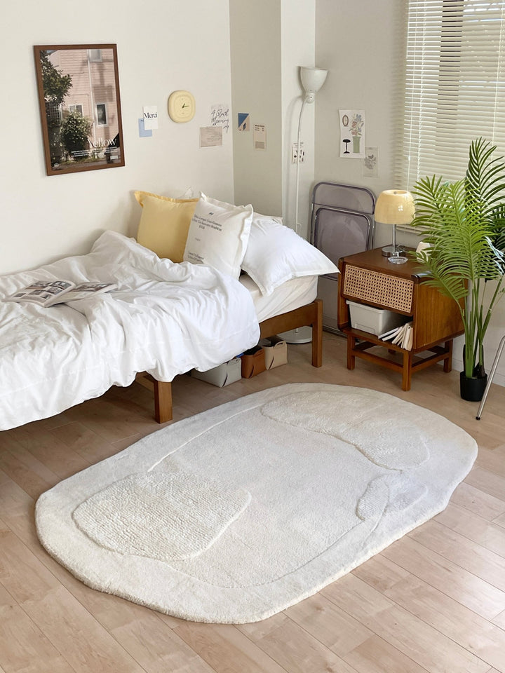 wooly ハンドタフトウールラグ｜カーペット かわいい 韓国インテリア