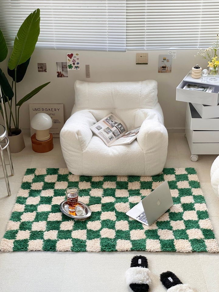 BRID モロッコ チェッカー ラグ Morocco CHECKER RUG 200×200cm 001463