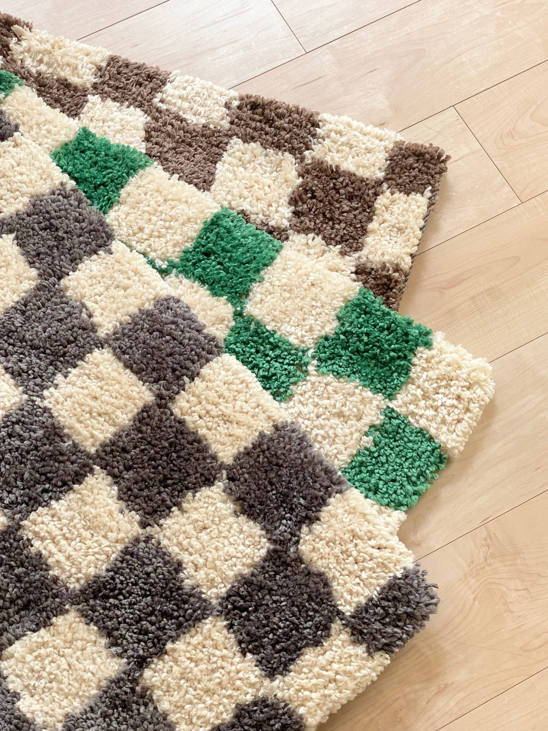 【morl】ラグ 大きい 韓国 滑り止め チェック柄 期間限定特価！【morl】ラグ 大きい 韓国 滑り止め チェック柄