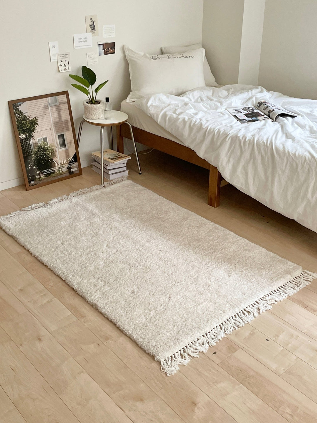 mellow ふわとろラグ フリンジ｜洗える おしゃれ カーペット 韓国
